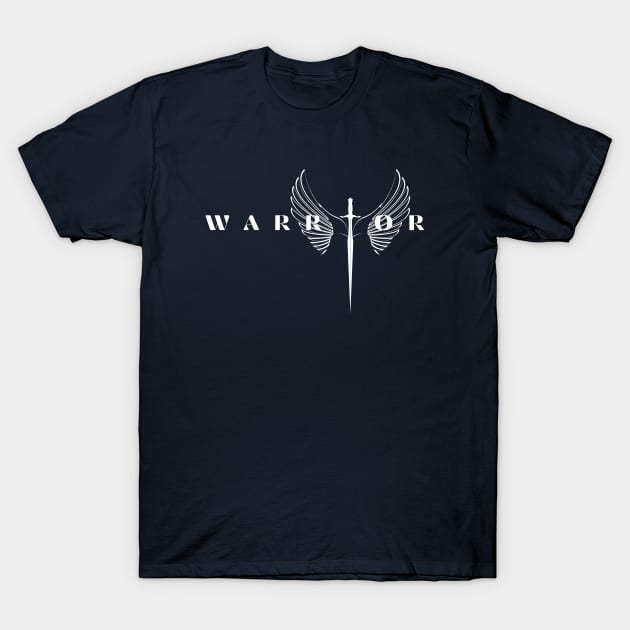 Angel Wings Sword Warrior T-Shirt by MyUniqueTee